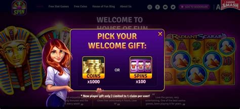 house of fun 100 free spins.